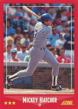 #298 Mickey Hatcher - Los Angeles Dodgers - 1988 Score Baseball
