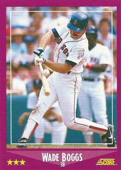 #2 Wade Boggs - Boston Red Sox - 1988 Score Baseball