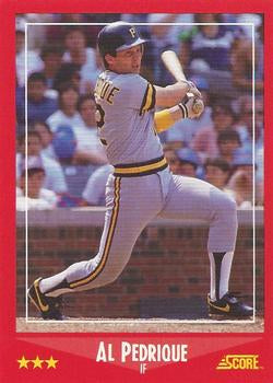 #301 Al Pedrique - Pittsburgh Pirates - 1988 Score Baseball