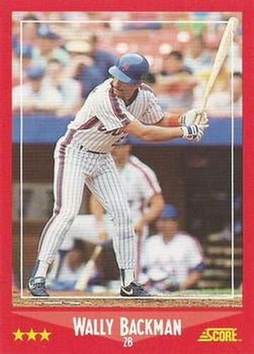 #303 Wally Backman - New York Mets - 1988 Score Baseball