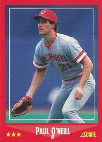 #304 Paul O'Neill - Cincinnati Reds - 1988 Score Baseball