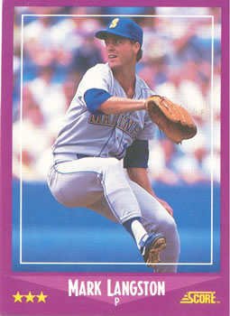 #30 Mark Langston - Seattle Mariners - 1988 Score Baseball