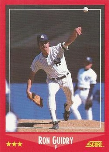 #310 Ron Guidry - New York Yankees - 1988 Score Baseball