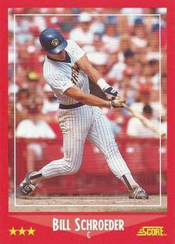 #311 Bill Schroeder - Milwaukee Brewers - 1988 Score Baseball