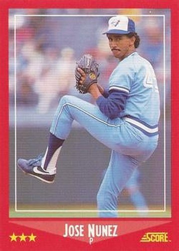 #312 Jose Nunez - Toronto Blue Jays - 1988 Score Baseball