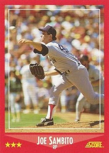 #314 Joe Sambito - Boston Red Sox - 1988 Score Baseball