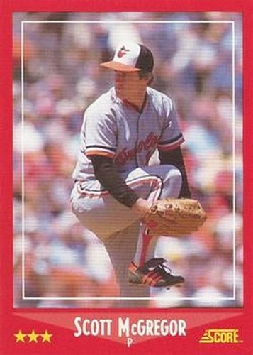 #315 Scott McGregor - Baltimore Orioles - 1988 Score Baseball