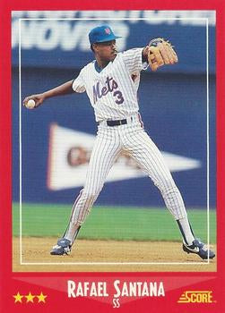 #316 Rafael Santana - New York Mets - 1988 Score Baseball