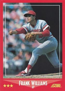 #317 Frank Williams - Cincinnati Reds - 1988 Score Baseball