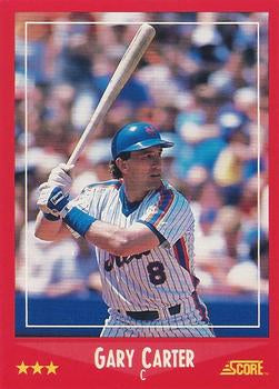 #325 Gary Carter - New York Mets - 1988 Score Baseball