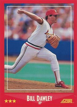 #328 Bill Dawley - St. Louis Cardinals - 1988 Score Baseball