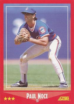 #329 Paul Noce - Chicago Cubs - 1988 Score Baseball
