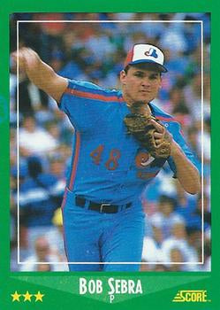 #337 Bob Sebra - Montreal Expos - 1988 Score Baseball