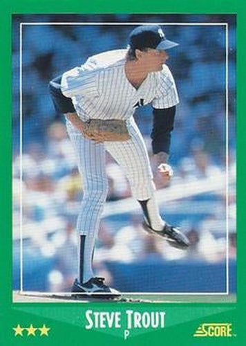 #342 Steve Trout - New York Yankees - 1988 Score Baseball