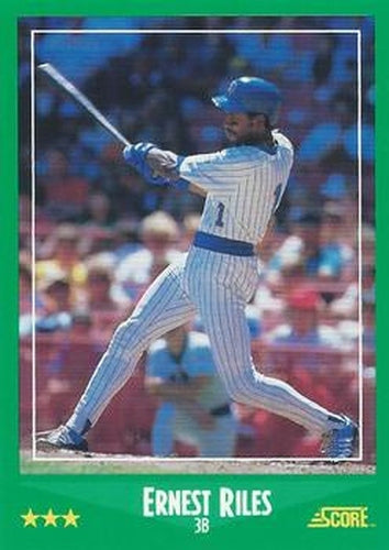 #349 Ernest Riles - Milwaukee Brewers - 1988 Score Baseball