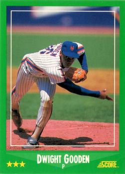 #350 Dwight Gooden - New York Mets - 1988 Score Baseball