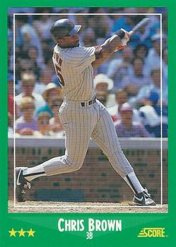 #363 Chris Brown - San Diego Padres - 1988 Score Baseball