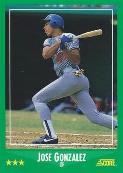 #364 Jose Gonzalez - Los Angeles Dodgers - 1988 Score Baseball