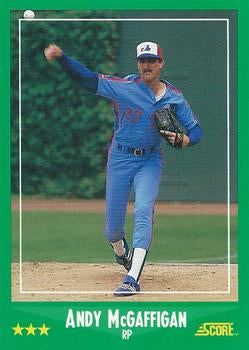 #366 Andy McGaffigan - Montreal Expos - 1988 Score Baseball
