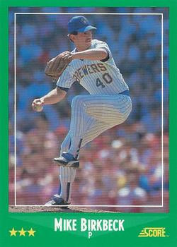 #369 Mike Birkbeck - Milwaukee Brewers - 1988 Score Baseball