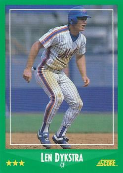 #370 Len Dykstra - New York Mets - 1988 Score Baseball