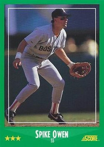 #372 Spike Owen - Boston Red Sox - 1988 Score Baseball