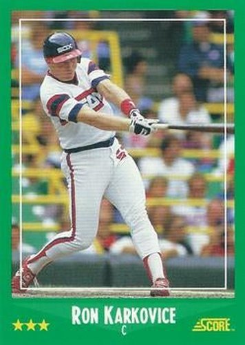 #374 Ron Karkovice - Chicago White Sox - 1988 Score Baseball