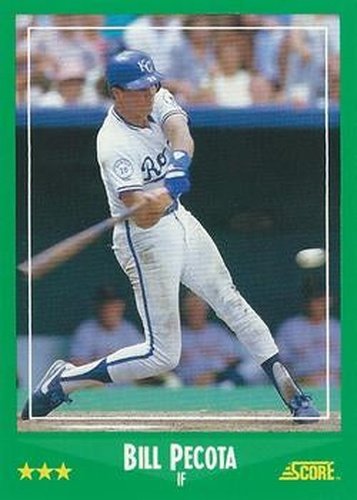 #377 Bill Pecota - Kansas City Royals - 1988 Score Baseball