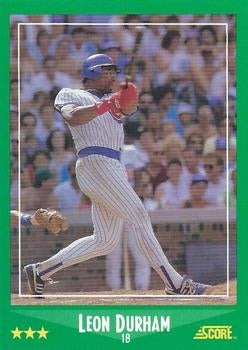 #378 Leon Durham - Chicago Cubs - 1988 Score Baseball
