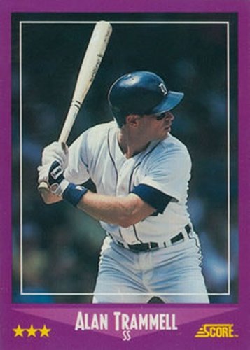 #37 Alan Trammell - Detroit Tigers - 1988 Score Baseball