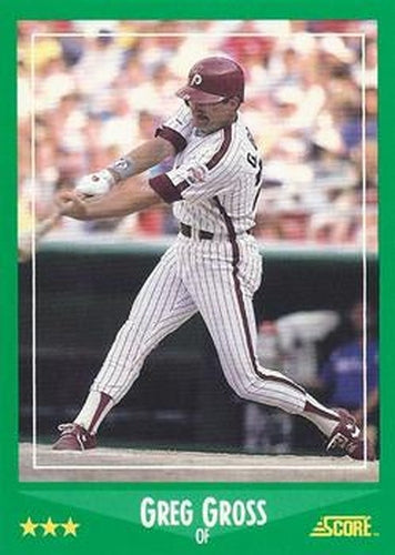 #386 Greg Gross - Philadelphia Phillies - 1988 Score Baseball