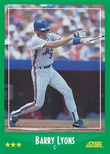 #387 Barry Lyons - New York Mets - 1988 Score Baseball