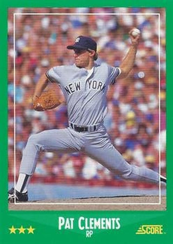#389 Pat Clements - New York Yankees - 1988 Score Baseball