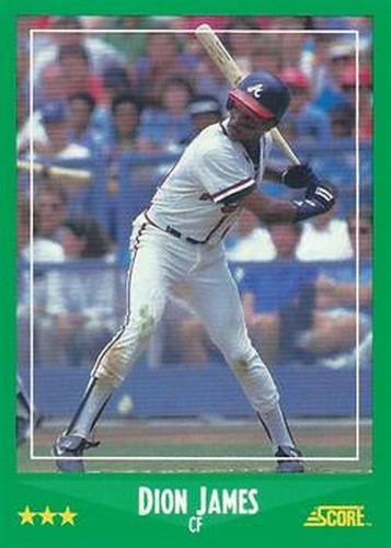 #395 Dion James - Atlanta Braves - 1988 Score Baseball