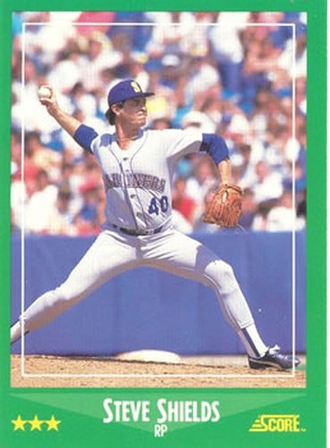 #396 Steve Shields - Seattle Mariners - 1988 Score Baseball