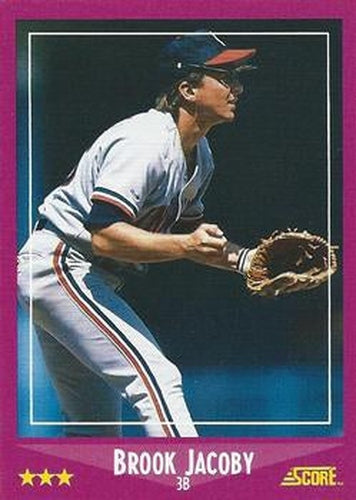 #39 Brook Jacoby - Cleveland Indians - 1988 Score Baseball