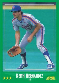 #400 Keith Hernandez - New York Mets - 1988 Score Baseball