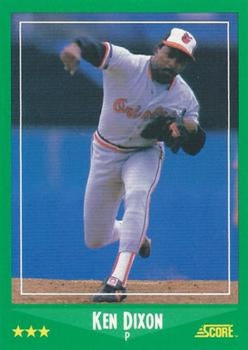 #411 Ken Dixon - Baltimore Orioles - 1988 Score Baseball