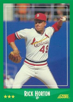 #412 Ricky Horton - St. Louis Cardinals - 1988 Score Baseball