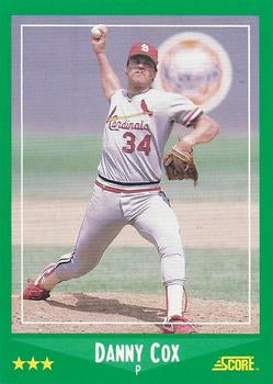 #415 Danny Cox - St. Louis Cardinals - 1988 Score Baseball