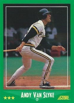 #416 Andy Van Slyke - Pittsburgh Pirates - 1988 Score Baseball