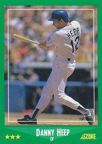 #417 Danny Heep - Los Angeles Dodgers - 1988 Score Baseball