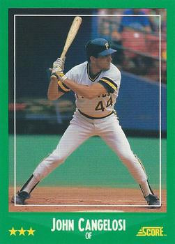 #418 John Cangelosi - Pittsburgh Pirates - 1988 Score Baseball