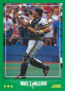 #421 Mike LaValliere - Pittsburgh Pirates - 1988 Score Baseball