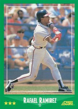 #426 Rafael Ramirez - Atlanta Braves - 1988 Score Baseball