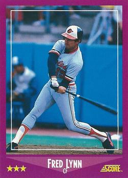 #42 Fred Lynn - Baltimore Orioles - 1988 Score Baseball