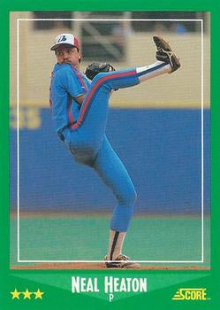 #430 Neal Heaton - Montreal Expos - 1988 Score Baseball
