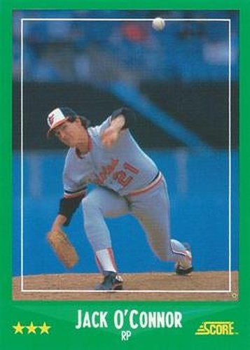 #434 Jack O'Connor - Baltimore Orioles - 1988 Score Baseball