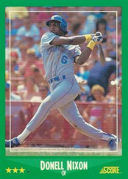 #436 Donell Nixon - Seattle Mariners - 1988 Score Baseball