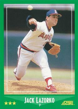 #437 Jack Lazorko - California Angels - 1988 Score Baseball